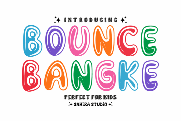Bounce Bangke Font for Playful Handmade Creations