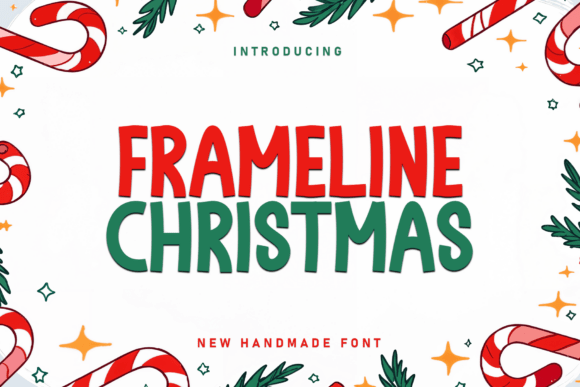 Christmas Frameline Font for Festive Branding and Seasonal Designs