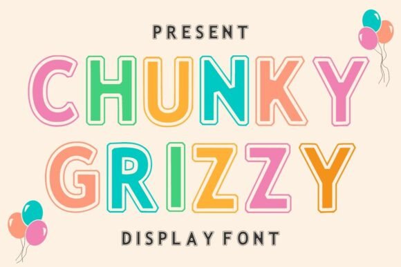 Chunky Grizzy: The Bold Display Font for Holiday Branding