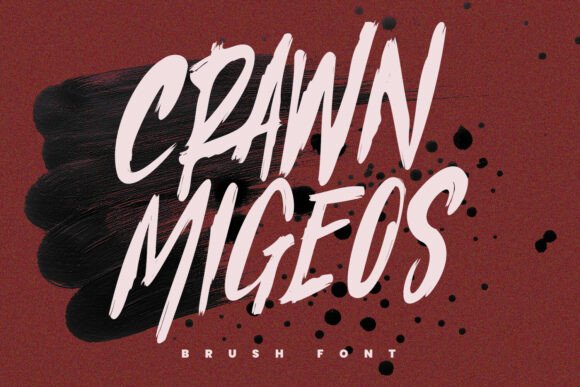 Crawn Migeos: A Bold Display Font for Creative Makers