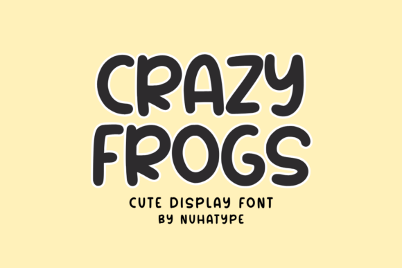 Crazy Frogs Font for Handmade Creations