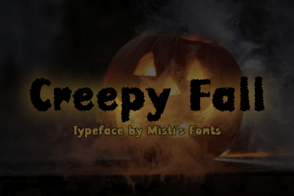 Creepy Fall Font for Spooky and Festive Editorial Designs
