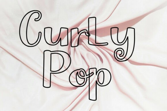 Curly Pop: A Playful Display Font for Modern Design