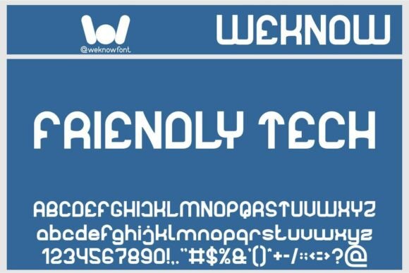 Friendly Tech: A Futuristic Display Typeface for Modern Web Design