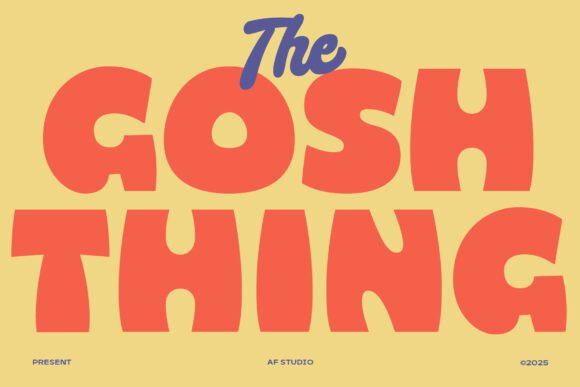Gosh Thing: The Bold Display Font for Viral Social Media Graphics