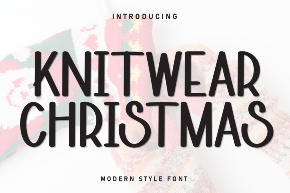 Knitwear Christmas: The Cozy Display Font for Holiday Branding