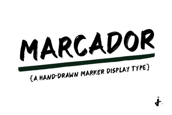 Marcador: A Hand-Drawn Display Font for Bold Editorial Design