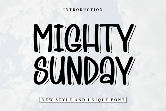 Mighty Sunday: The Bold Display Font for Handmade Creators