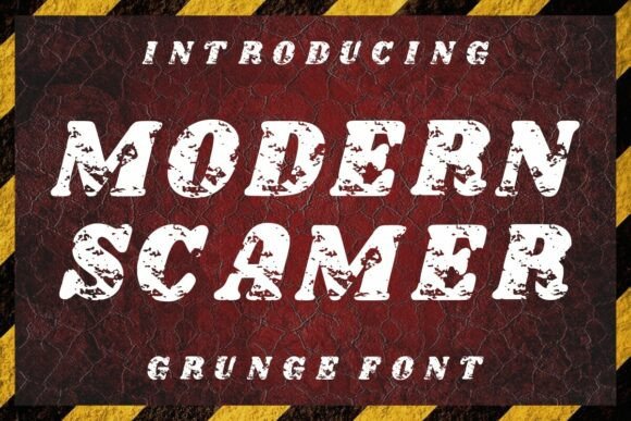 Modern Scamer: A Bold Display Typeface for Handmade Brands