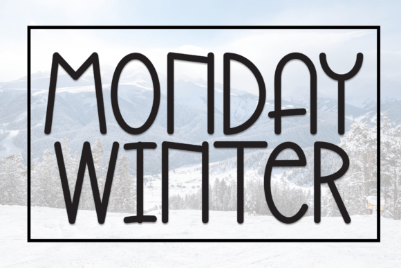 Monday Winter: A Sweet Handwritten Display Font for Branding