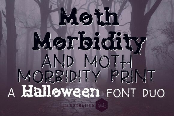 Moth Morbidity Duo: A Haunted Typeface for Creators