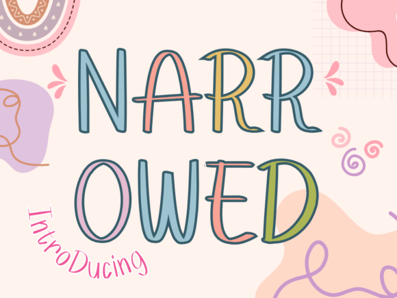 Narrowed: A Quirky Display Font for Modern Web Projects
