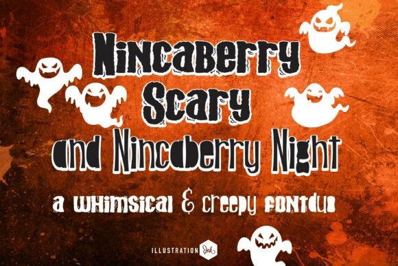 Nincaberry Scary Duo: The Perfect Halloween Typeface for Makers