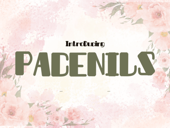 Pacenils: A Sweet Display Font for Creative Projects