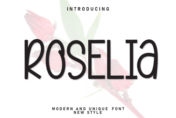 Roselia: A Playful Display Font for Modern Editorial Design