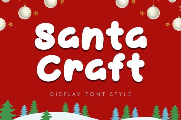 Santa Craft: The Ultimate Display Font for Festive Design
