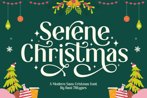 Serene Christmas: A Premium Display Font for Holiday Campaigns
