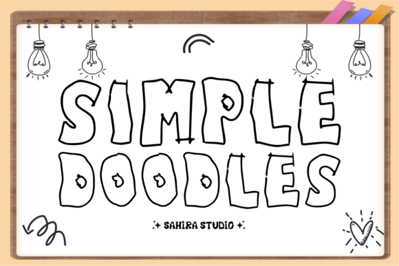Simple Doodles: A Hand-Drawn Font for Bold Visual Communication