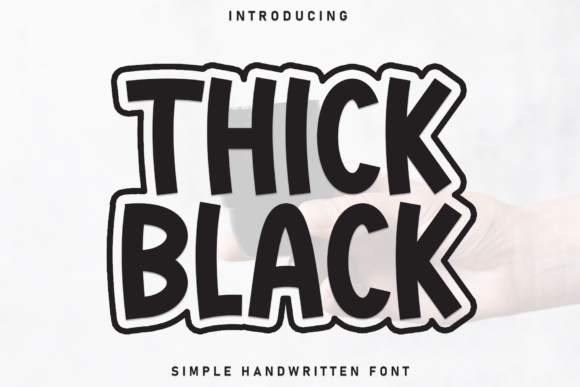 Thick Black Font for Bold Web Design and Branding