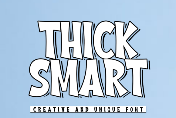 Thick Smart: A Modern Display Font for Web Designers