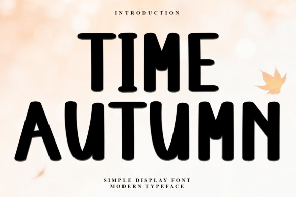 Time Autumn: A Festive Display Font for Editorial Magic