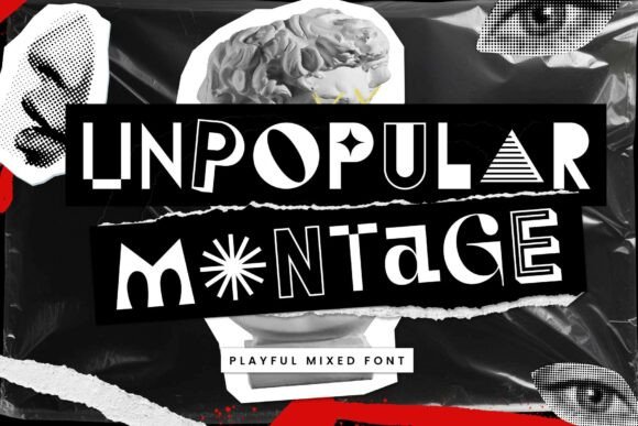 Unpopular Montage: The Rebellious Display Font for Bold Branding
