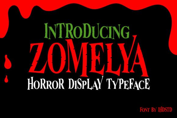 Zomelya Font Download for Spooky Designs